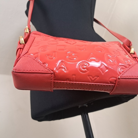 Marc by Marc Jacobs Red Alphabet Crossbody 100% Cow Leather Vintage - Picture 7 of 16